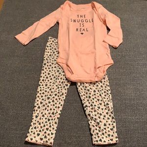 Long sleeve onesie and leggings